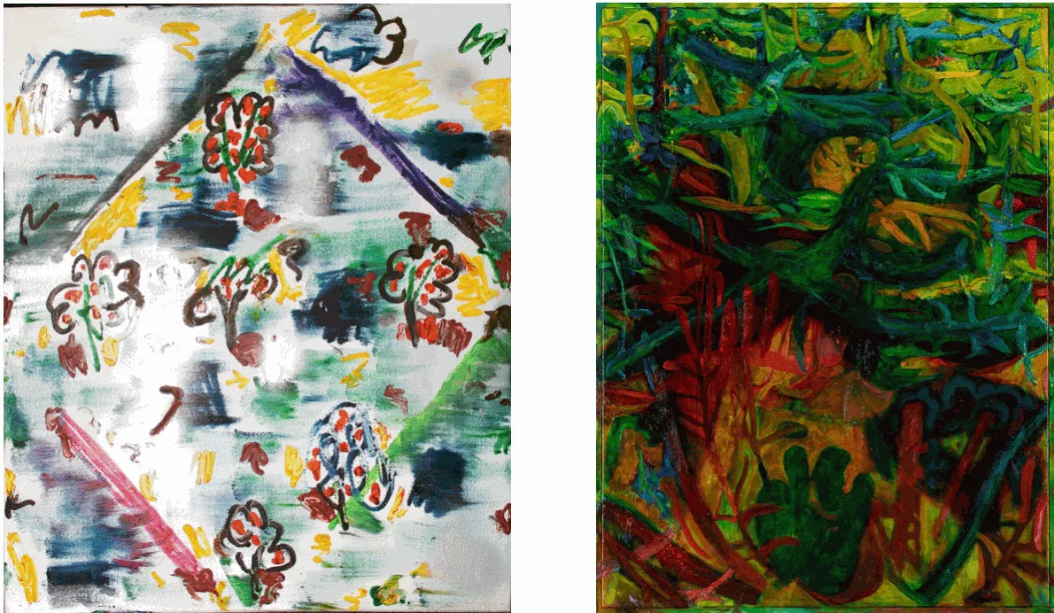 Essay by Matthew Collings For the Exhibition: 'Circling Forces' featuring Phil King and Joe Packer