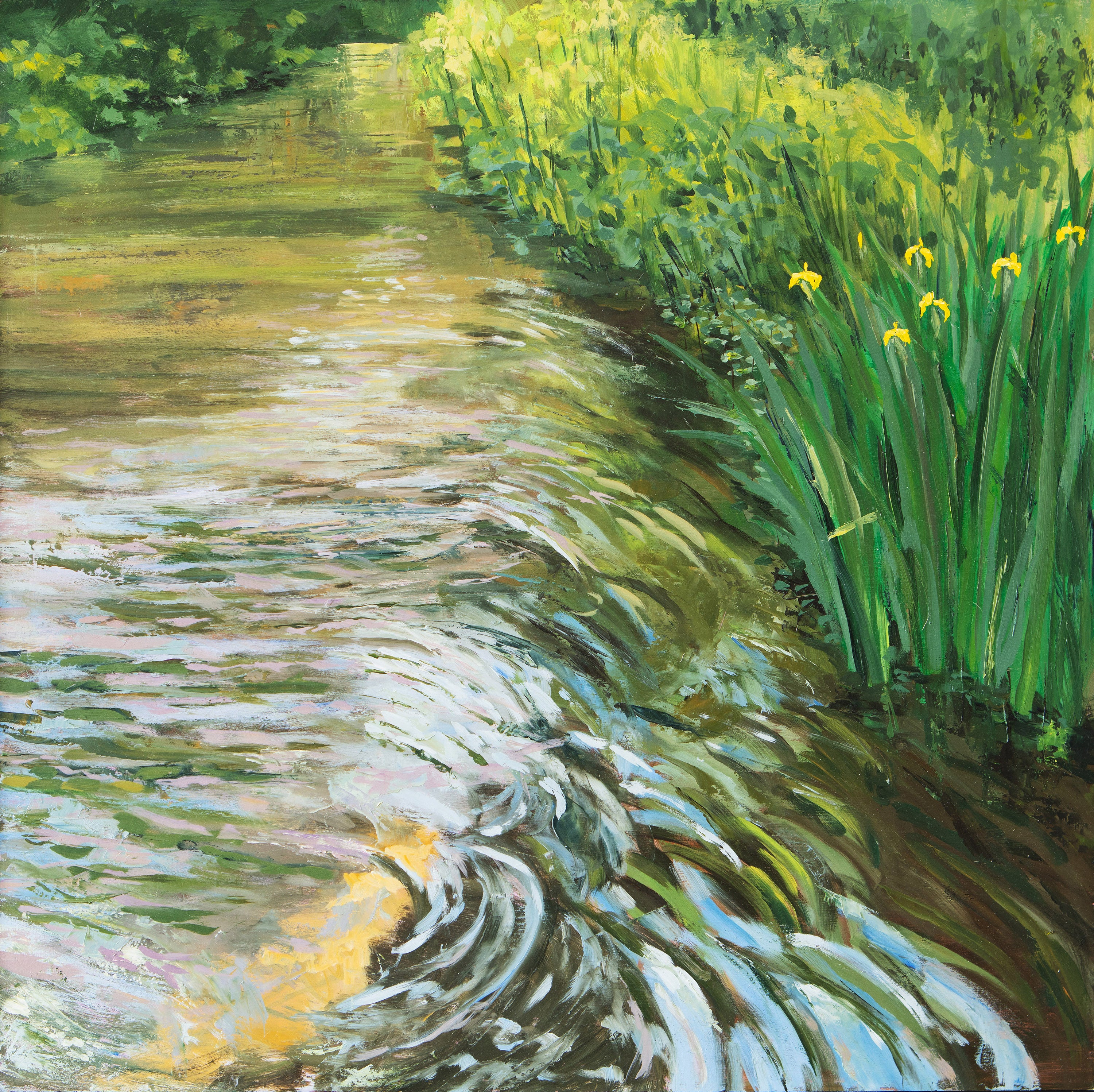 May River with Irises