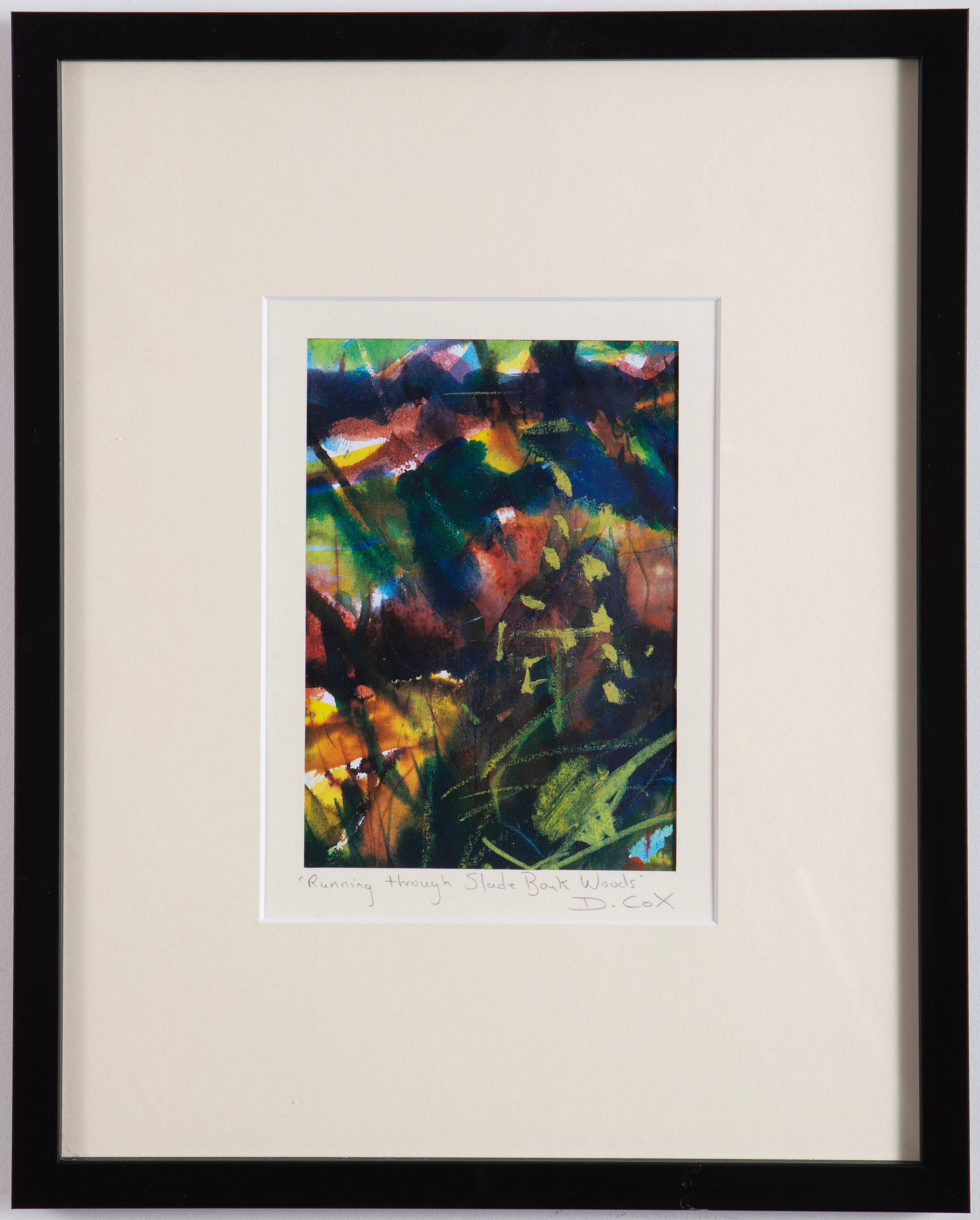 Running through Slad Bank Woods