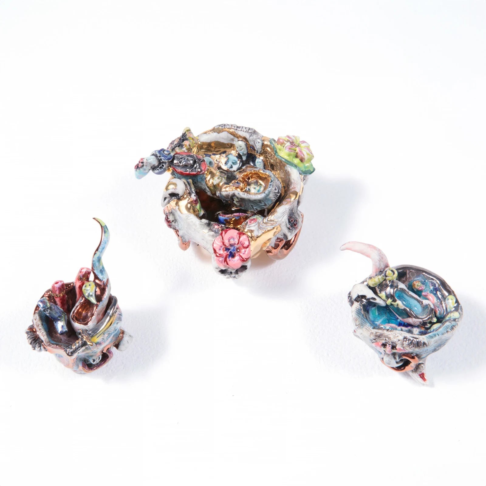 Milligan Beaumont | Mini Triptych of Baba Yaga’s Cauldrons, 2024