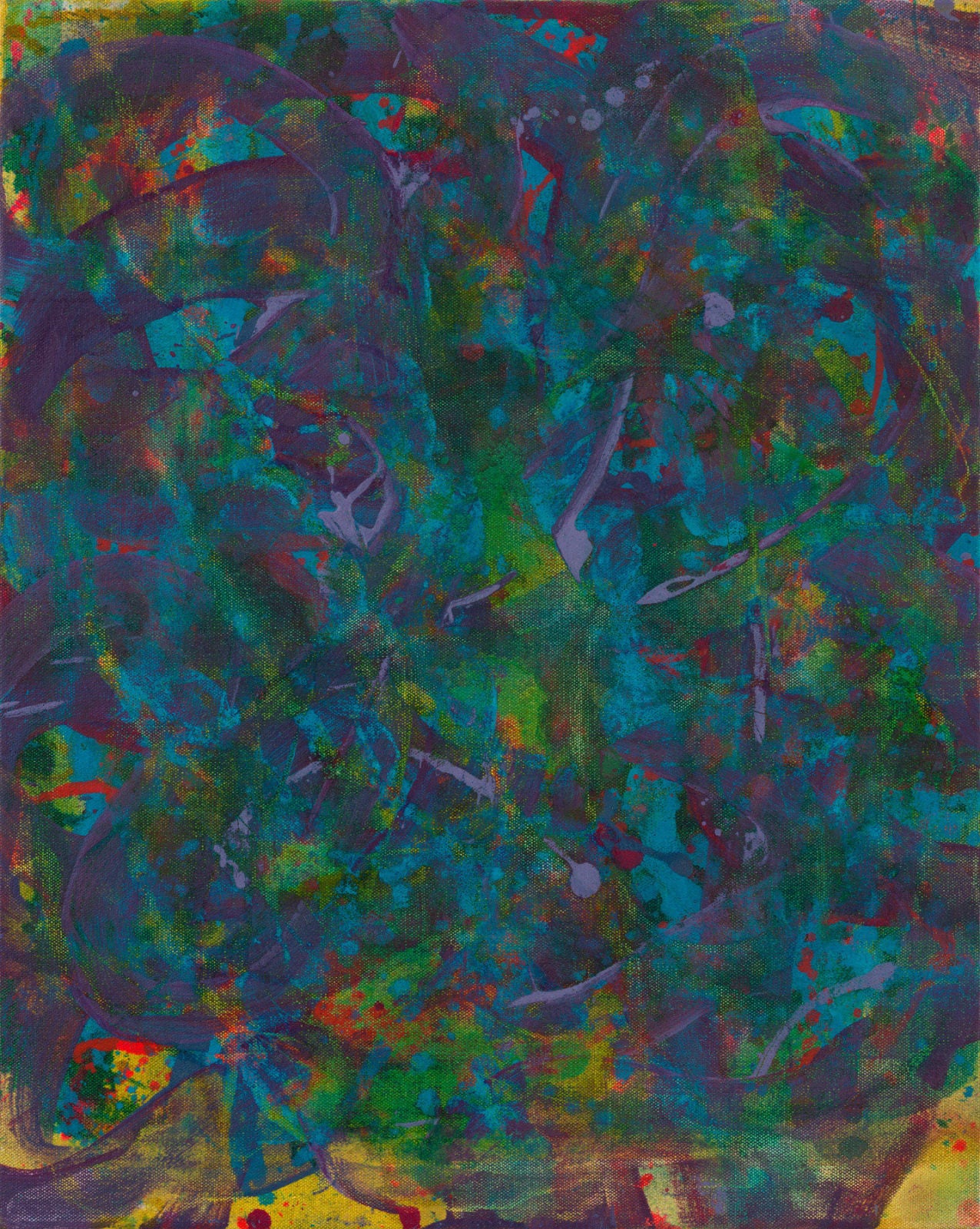 Fragments, scrubbed green