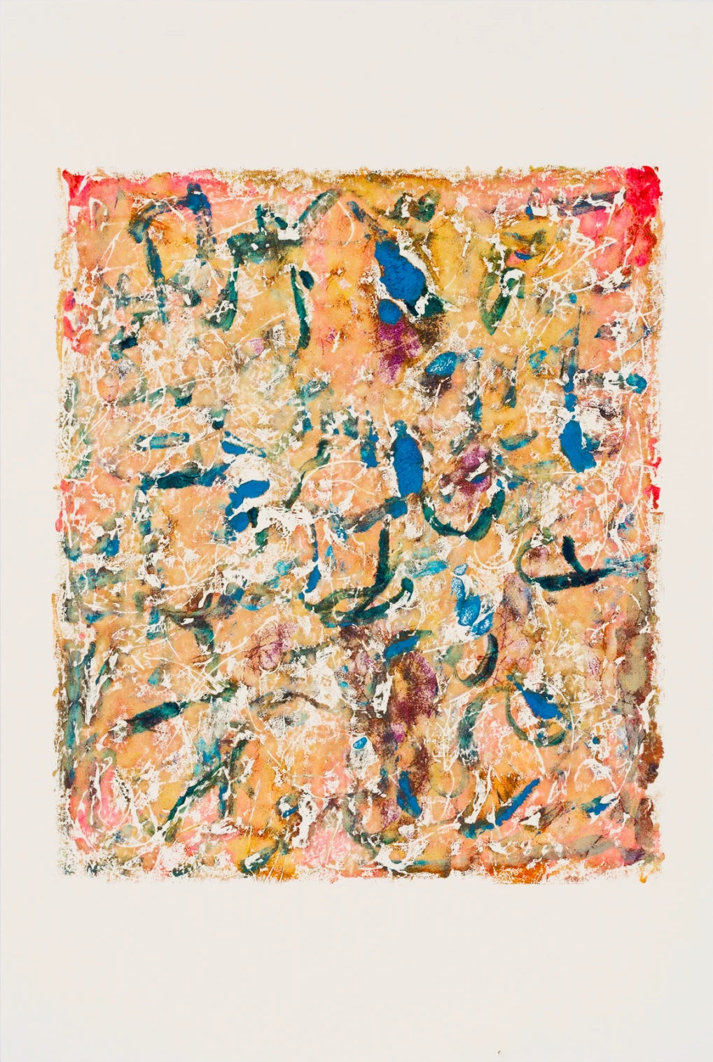 Untitled (ochre-blue-green)